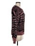 Express Animal Print Burgundy Pullover Sweater Size M - photo 4