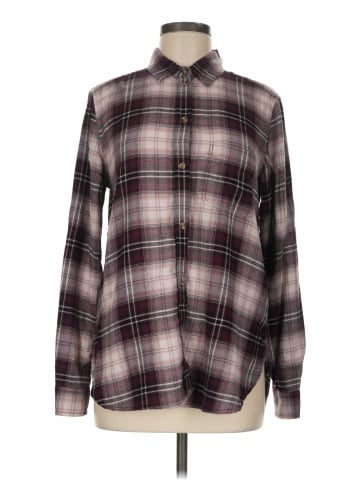 American Eagle Outfitters Long Sleeve Button-Down Shirt (view 1)