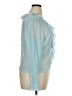 Boston Proper 100% Polyester Teal Blue Long Sleeve Blouse Size 16 - photo 4