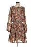 Fate 100% Polyester Paisley Brown Casual Dress Size XS - photo 1