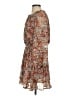 Fate 100% Polyester Paisley Brown Casual Dress Size XS - photo 5