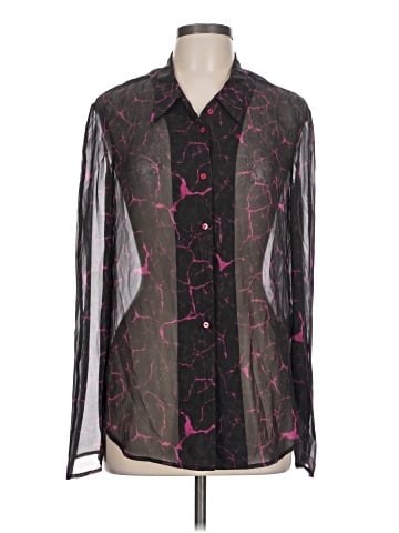 Theyskens' Theory Long Sleeve Silk Top (view 1)