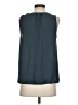 Ann Taylor LOFT Outlet 100% Polyester Teal Sleeveless Blouse Size S - photo 2