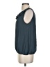 Ann Taylor LOFT Outlet 100% Polyester Teal Sleeveless Blouse Size S - photo 5