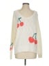Lou & Grey Print Ivory Pullover Sweater Size S - photo 1