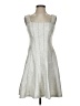 Kay Unger Tweed Silver Cocktail Dress Size 2 - photo 1