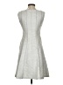 Kay Unger Tweed Silver Cocktail Dress Size 2 - photo 2
