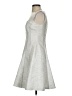 Kay Unger Tweed Silver Cocktail Dress Size 2 - photo 5