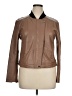 Lyssé 100% Polyurethane Brown Jacket Size XL - photo 1