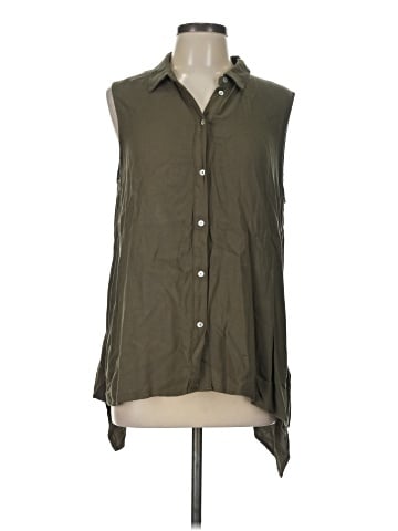 Fever Sleeveless Button-Down Shirt (view 1)