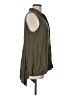 Fever 100% Rayon Green Sleeveless Button-Down Shirt Size L - photo 4