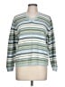 St. John's Bay 100% Cotton Stripes Blue Pullover Sweater Size L - photo 1
