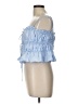 Zara Blue Sleeveless Blouse Size L - photo 5