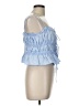 Zara Blue Sleeveless Blouse Size L - photo 4