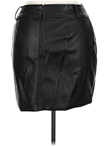 White House Black Market Faux Leather Skirt (view 2)