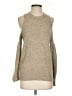Rebecca Minkoff Tweed Tan Wool Pullover Sweater Size S - photo 1