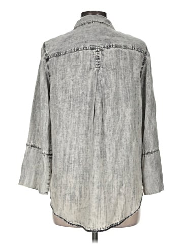 Velvet Heart 3/4 Sleeve Button-Down Shirt (view 2)