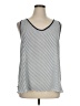 Ann Taylor LOFT Outlet 100% Polyester Silver Sleeveless Top Size XL - photo 1
