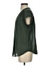 Monday Fun 100% Polyester Polka Dots Green Short Sleeve Blouse Size S - photo 5