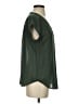 Monday Fun 100% Polyester Polka Dots Green Short Sleeve Blouse Size S - photo 4