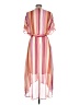 Luxology 100% Polyester Stripes Pink Casual Dress Size 12 - photo 2