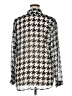 Karen Kane 100% Polyester Houndstooth Silver 3/4 Sleeve Blouse Size XL - photo 2