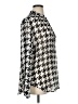 Karen Kane 100% Polyester Houndstooth Silver 3/4 Sleeve Blouse Size XL - photo 4