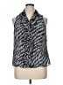 AK Anne Klein 100% Polyester Black Sleeveless Blouse Size 0X - photo 1