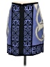 Nicole Miller Collection Graphic Blue Casual Skirt Size 2 - photo 2
