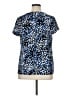 Lane Bryant Animal Print Blue Short Sleeve Blouse Size 14 - 16 Plus - photo 2