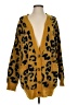 JOA Animal Print Gold Cardigan Size S - photo 1