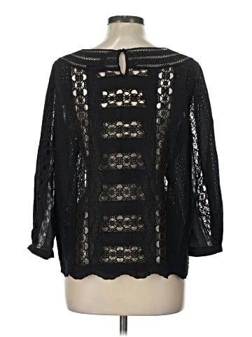 White House Black Market 3/4 Sleeve Blouse (view 2)