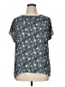 Ann Taylor LOFT 100% Polyester Teal Short Sleeve Blouse Size XL - photo 1