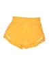 Unbranded 100% Polyester Solid Yellow Athletic Shorts Size 6 - photo 1