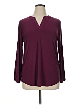 Ak Anne Klein Long Sleeve Blouse