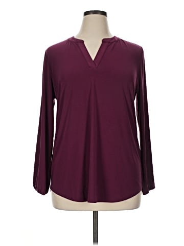 AK Anne Klein Long Sleeve Blouse (view 1)