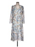 Joie 100% Polyester Print Blue Casual Dress Size L - photo 1
