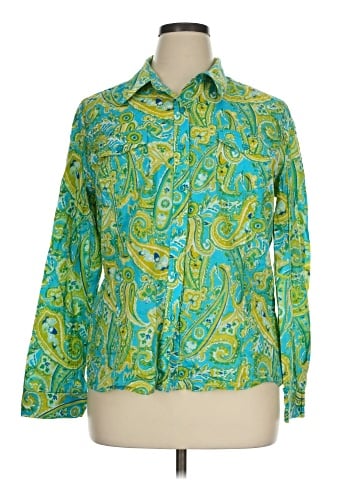 Jones New York Sport Long Sleeve Button-Down Shirt (view 1)