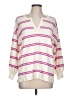 Ann Taylor LOFT Outlet 100% Cotton Stripes Ivory Pullover Sweater Size L - photo 1