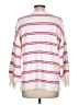 Ann Taylor LOFT Outlet 100% Cotton Stripes Ivory Pullover Sweater Size L - photo 2