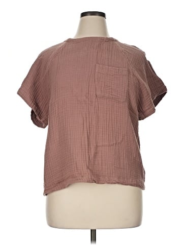 Madewell Lightspun Renwood Button-Back Top (view 1)