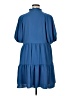 MSK 100% Polyester Solid Blue Casual Dress Size XL - photo 2