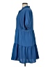 MSK 100% Polyester Solid Blue Casual Dress Size XL - photo 5