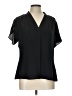 Calvin Klein Black Short Sleeve Blouse Size L - photo 1