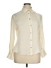 Zara Ivory Long Sleeve Blouse Size XL - photo 1