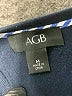 AGB Blue 3/4 Sleeve Top Size M - photo 7