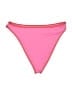L Space Color Block Pink Swimsuit Bottoms Size L - photo 1