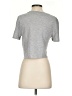 Topshop Gray Short Sleeve Top Size 4 - photo 2