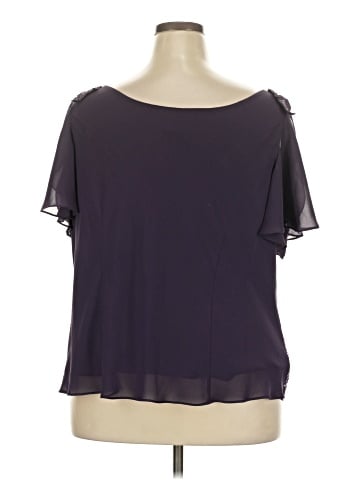 Papell Boutique Evening Short Sleeve Blouse (view 2)