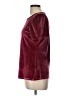 Express Solid Burgundy Short Sleeve Top Size L - photo 5